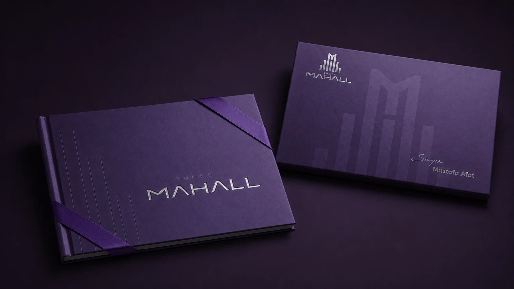 Mor Tuğçe Mahall katalog ve sunum dosyasının yatay sunumu