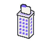 Tıpatıp Medya — pixel tower with an archive folder on its roof